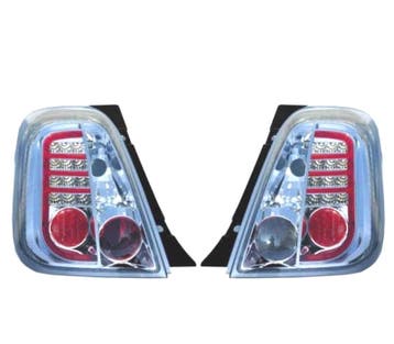 FEUX ARRIÈRE FIAT 500 07- LED FOND CHROME, Verzenden, Neuf