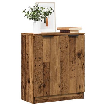 vidaXL Dressoir 60x30x70 cm bewerkt hout oud houtkleurig, Verzenden, Nieuw