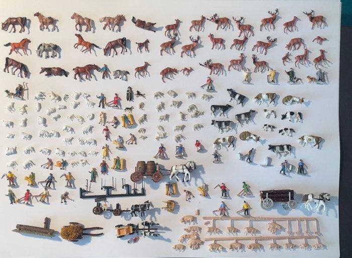 Merten, Preiser N - Décor de train miniature (150), Hobby en Vrije tijd, Modeltreinen | N-Spoor