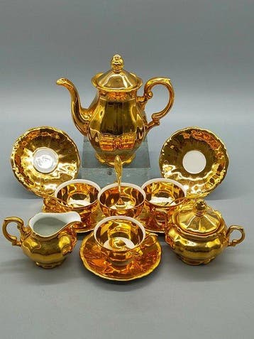 Koffieservies - Antik Moka Service Bavaria Porzellan -, Antiek en Kunst