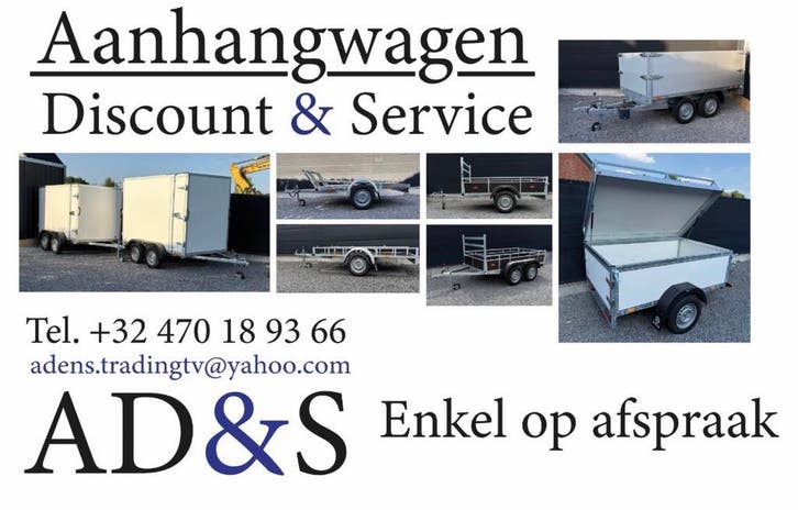 Diverse ongeremde aanhangwagens ! Meteen leverbaar ! Met coc, Auto diversen, Aanhangers en Bagagewagens, Nieuw, Ophalen