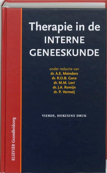 Therapie in de interne geneeskunde / Elsevier, Boeken, Verzenden, Gelezen