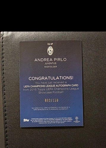 Topps Andrea Pirlo /150 Carte dédicacée - 1 Card - Presque