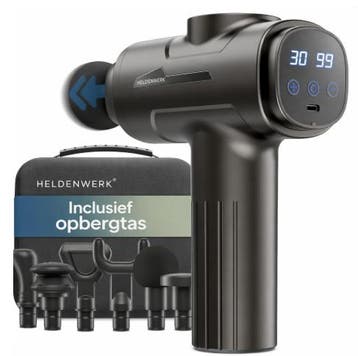2dekans | Heldenwerk Massagepistool - 6 massagekoppen - 30, Ophalen of Verzenden, Nieuw