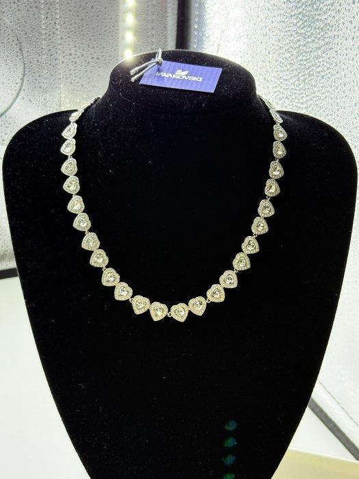 Swarovski - Metaal, kristal - Halsketting, Antiek en Kunst, Curiosa en Brocante