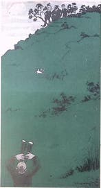 Spotprent over de Hoge Veluwe (lijst optie, Lithos), Antiek en Kunst, Verzenden