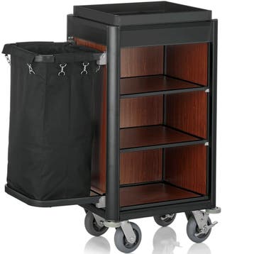 Huishoudwagen | ISABELLA | Aluminium/Hout | 3 Niveaus |, Verzenden, Nieuw in verpakking