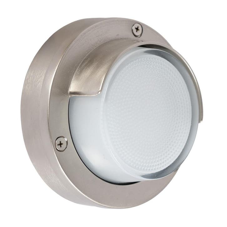 Wandverlichting modern Tavira Muurlamp Nikkel, Tuin en Terras, Buitenverlichting, Minder dan 50 watt, Nieuw, Overige materialen