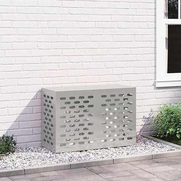 vidaXL Air Conditioner Hoes zilver 90 x 40 x 60 cm Roestvrij, Verzenden, Nieuw