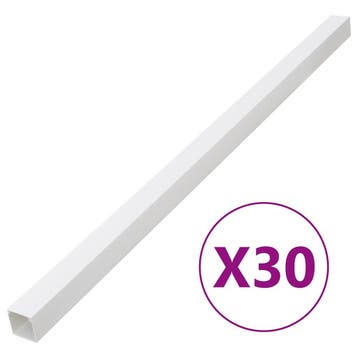 vidaXL Kabelgoot 40x25 mm 30 m PVC, Verzenden, Nieuw