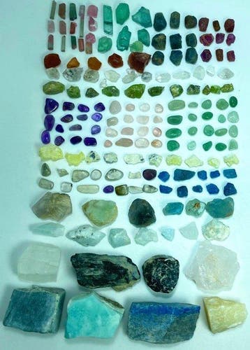 Spannende kwaliteit Mix Edelstenen Kristalen- 192 g, Verzamelen, Mineralen en Fossielen