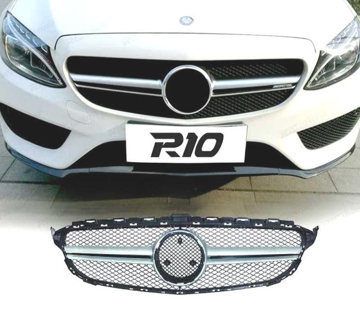 Calandre Pour Mercedes W205 14-18 Look Amg C63, Autos : Pièces & Accessoires, Carrosserie & Tôlerie, Envoi