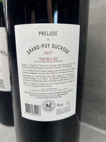 2017 Prelude Grand Puy Ducasse, 2nd wine of Ch. Grand Puy