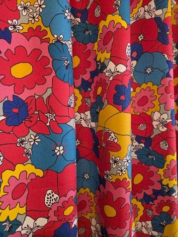 Exclusieve stof in Marimekko-stijl mood -300x280cm-, Antiek en Kunst
