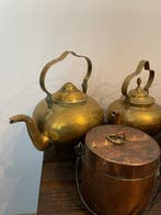Theepot (5) - Koper, Messing - Koperen Ketels, Antiek en Kunst, Antiek | Keukengerei