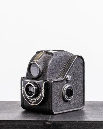 ENSIGN Ful-Vue – 120 Film 6×6 TLR Camera with Original Case, Nieuw