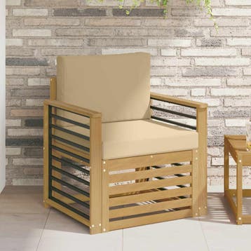 vidaXL Buiten bank set Polyester Wit, Verzenden, Nieuw