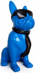 Blauwe Hond met Zonnebril – 40 cm, Verzenden