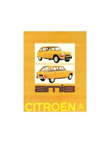 1969 CITROËN AMI 8 BROCHURE NEDERLANDS, Ophalen of Verzenden