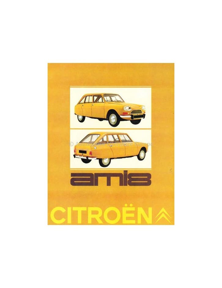 1969 CITROËN AMI 8 BROCHURE NEDERLANDS, Boeken, Auto's | Folders en Tijdschriften, Ophalen of Verzenden