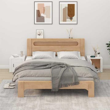 vidaXL Nachtkastjes 2 st 50x39x47 cm hoogglans wit, Verzenden