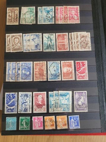 Frankrijk 1920/1975 - Postzegels Frankrijk 1920 tot, Gestempeld