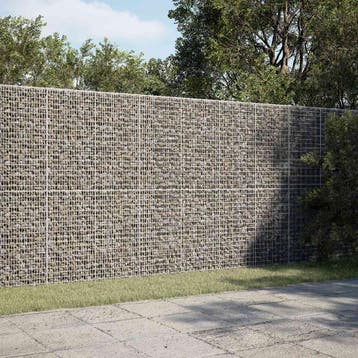 vidaXL Gabion met 3,5 mm Draad en 5x2,5 cm Gaas 250x30x200, Verzenden