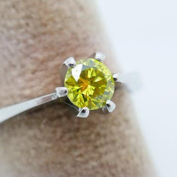 Zonder minimumprijs - Ring Platina - 0.50ct. tw. Diamant
