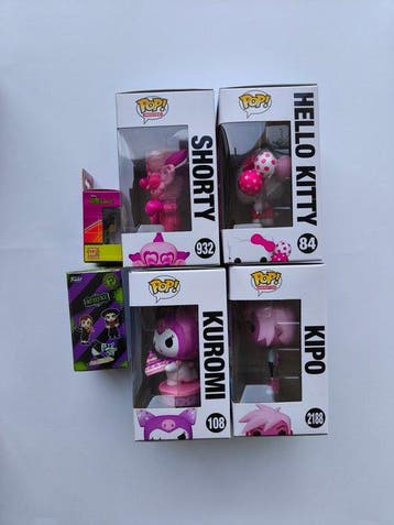 Funko - Funko Pop Shorty; Hello Kitty; Kuromi; Kipo; Shego