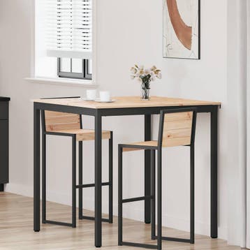 vidaXL Bartafel 110 x 110 x 105 cm Massief grenenhout, Verzenden