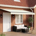 vidaXL Elektrisch Uitschuifbare Zonneluifel Crème en, Tuin en Terras, Zonneschermen, Verzenden, Nieuw