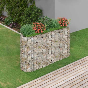 vidaXL Gabion plantenbak verhoogd 190x50x100 cm, Verzenden, Nieuw
