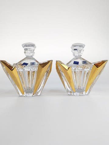 Koekjesdoos (2) - Prinses - 24 kt goud - Twin Crystal