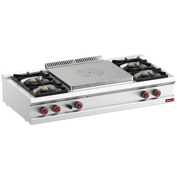 Fornuis/Doorkookplaat | OPTIMA 700 | Gas | 4 Branders (4x, Verzenden, Nieuw in verpakking