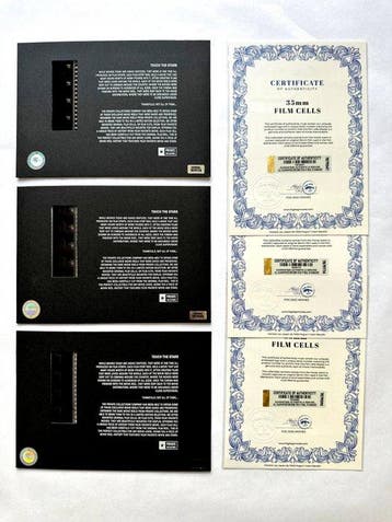 Jurassic Park – Rare Trilogy Set of 3 Mounted 35mm Film, Nieuw