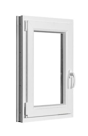 PVC raam draai kiep b60xh80 cm wit, Ophalen of Verzenden, Gevelraam of Ruit
