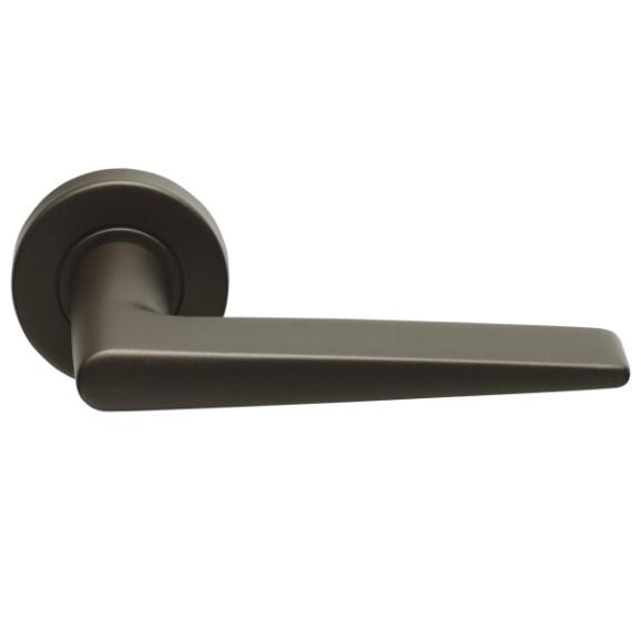 Deurklink Wig op ronde rozet brons, Bricolage & Construction, Serrurerie de bâtiment & Dispositif de fermeture