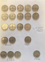 Italië. Collection of silver coins 1960