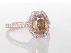 Bague de cocktail - 14 carats Or rose - 1.66ct. tw. Jaune