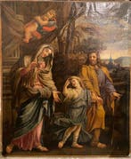 Nicolas Colombel (1644-1717), Suiveur de - La Sainte famille