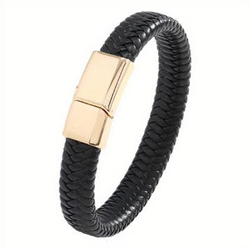 Fako Bijoux - Armband Leer - Gevlochten - Vlecht - Layer, Verzenden