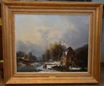 Jan Michiel Ruyten (1813-1881) - Winterlandschap met, Antiek en Kunst, Kunst | Schilderijen | Klassiek