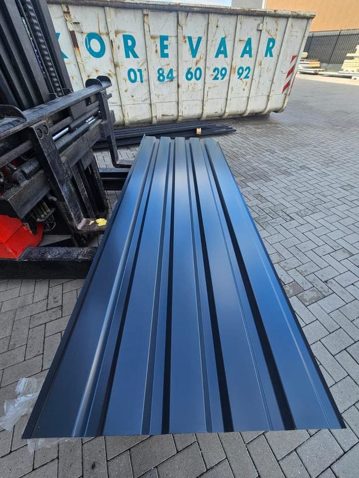 Damwandplaat, gevelplaat, wandplaat, antraciet, Doe-het-zelf en Bouw, Platen en Panelen, Nieuw, Verzenden