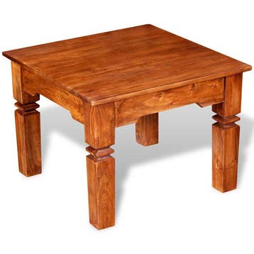 vidaXL Salontafel 60x60x45 cm massief hout, Huis en Inrichting, Verzenden, Nieuw