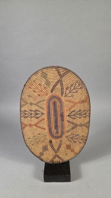 Wandbord van raffia Isangwa - Batonga - Zimbabwe (Zonder, Antiek en Kunst