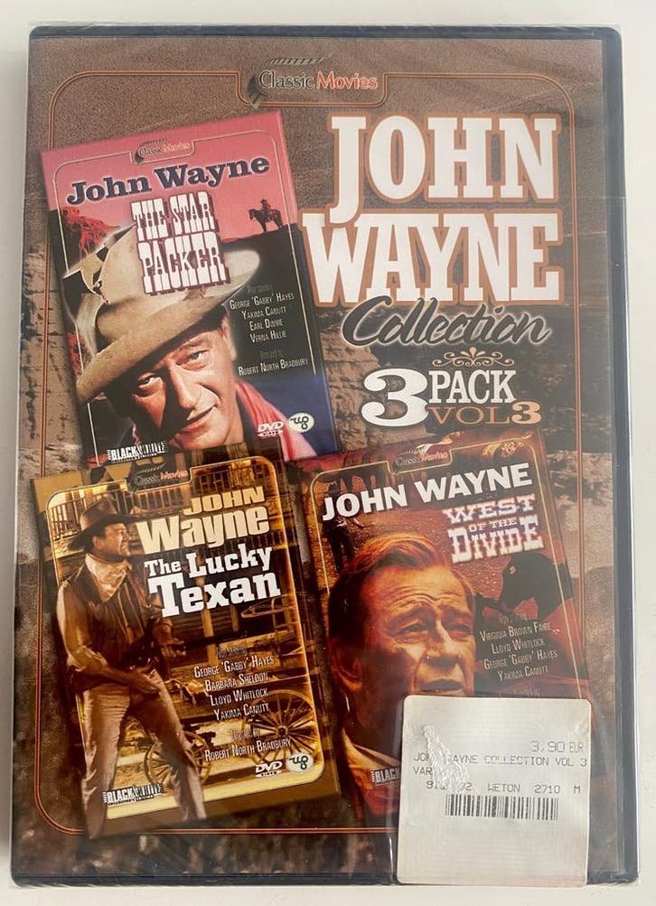 JOHN WAYNE COLLECTION 3 PACK VOL 3 THE STAR PACKER / THE, Cd's en Dvd's, Dvd's | Overige Dvd's, Gebruikt