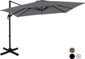 2dekans | VONROC Premium Zweefparasol Pisogne 300x300cm –, Ophalen of Verzenden, Nieuw