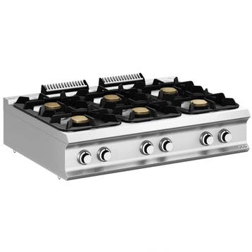 Fornuis | DOMINA PRO 900 | Gas | 6 Branders (3x 7kW + 3x, Verzenden, Nieuw in verpakking