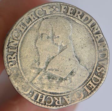 België. Ferdinand de Bavière. 1/2 Patagon (Zonder, Postzegels en Munten