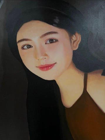 TA Duy Tung - Regard au-delà du mur 120 80 cm